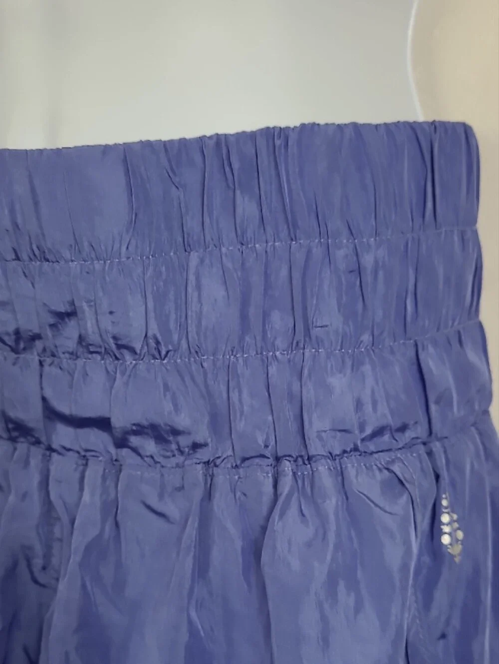 Free People Lavender Smocked-Waist Athletic Shorts - Picture 5 of 14